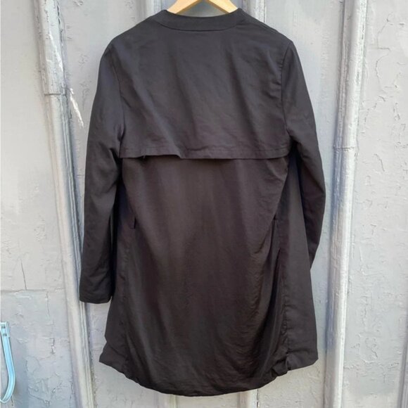 ALLSAINTS Hace Black Trench coat, size 8 - Picture 4 of 14